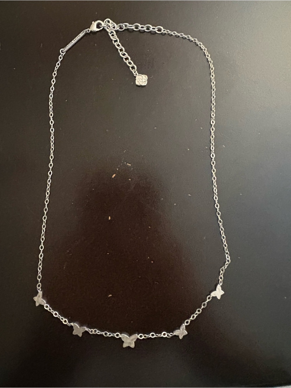 Kendra Scott Silver Butterfly Chain Necklace